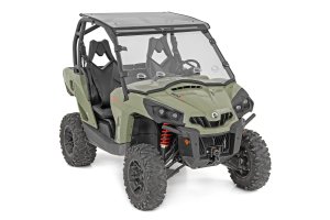 Can-Am Commander 700 DPS Full Windshield - Rough Country - Scratch Resistant, Vented - '22-'23 Can-Am Commander 700 DPS Full Windshield - Rough Country - Scratch Resistant, Vented - '22-'23